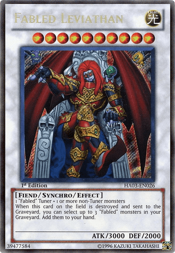 Fabled Leviathan - HA03-EN026 Secret Rare 1st Edition
