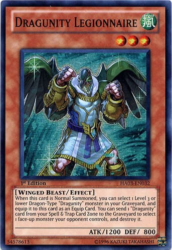 Dragunity Legionnaire - HA03-EN032 Super Rare Unlimited