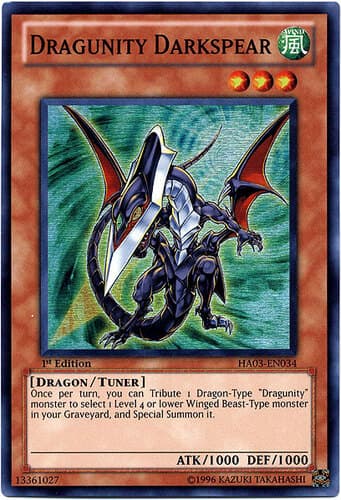 Dragunity Darkspear - HA03-EN034 Super Rare 1st Edition