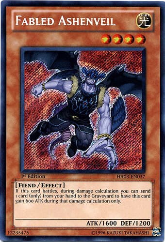 Fabled Ashenveil - HA03-EN037 Secret Rare 1st Edition