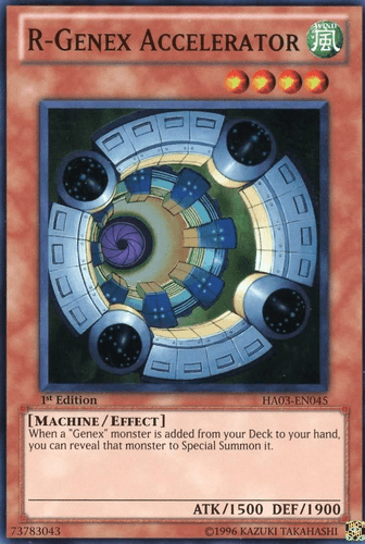 R-Genex Accelerator - HA03-EN045 Super Rare 1st Edition