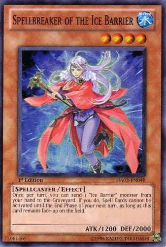 Spellbreaker of the Ice Barrier - HA03-EN048 Super Rare Unlimited