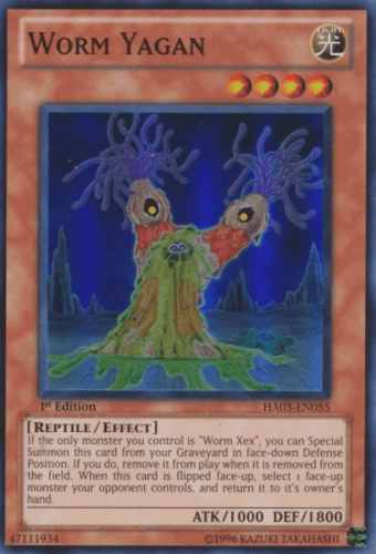 Worm Yagan - HA03-EN055 Super Rare 1st Edition