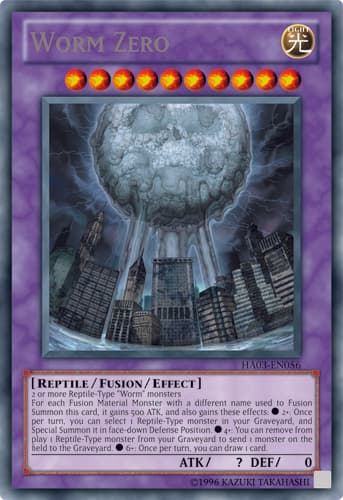 Worm Zero - HA03-EN056 Secret Rare Unlimited