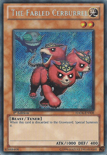 The Fabled Cerburrel - HA04-EN008 Secret Rare Unlimited