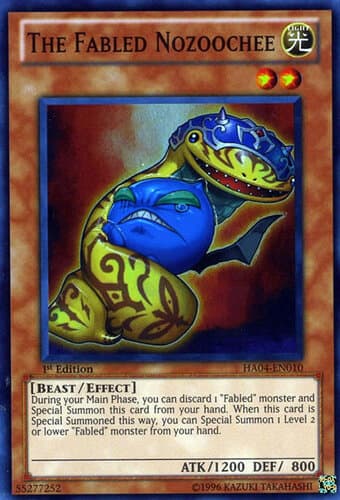 The Fabled Nozoochee - HA04-EN010 Super Rare Unlimited