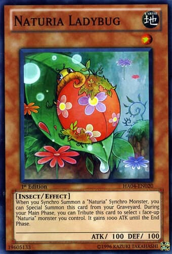 Naturia Ladybug - HA04-EN020 Super Rare 1st Edition