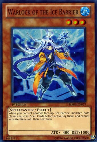 Warlock of the Ice Barrier - HA04-EN023 Super Rare Unlimited
