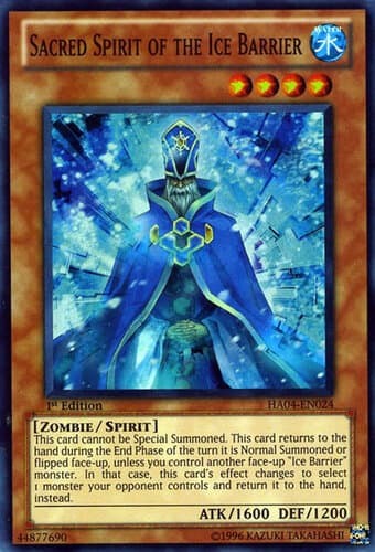 Sacred Spirit of the Ice Barrier - HA04-EN024 Super Rare Unlimited