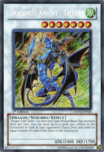 Dragunity Knight - Trident - HA04-EN028 Secret Rare Unlimited