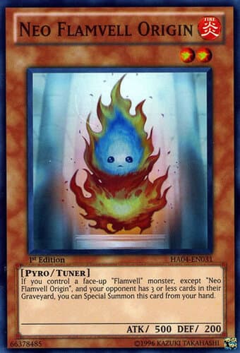Neo Flamvell Origin - HA04-EN031 Super Rare Unlimited