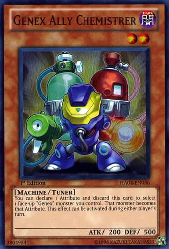 Genex Ally Chemistrer - HA04-EN036 Super Rare 1st Edition
