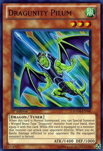 Dragunity Pilum - HA04-EN046 Super Rare Unlimited