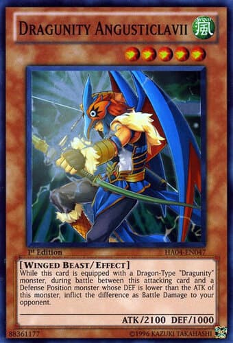 Dragunity Angusticlavii - HA04-EN047 Super Rare Unlimited