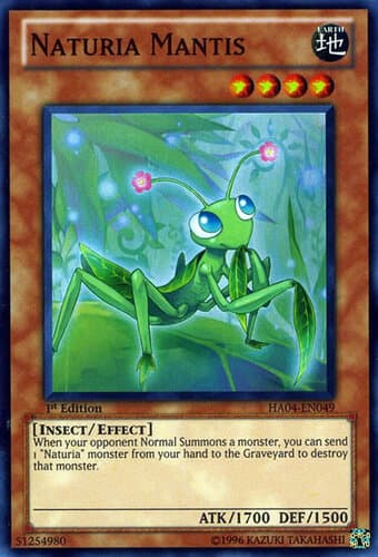 Naturia Mantis - HA04-EN049 Super Rare 1st Edition