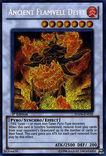 Ancient Flamvell Deity - HA04-EN056 Secret Rare Unlimited