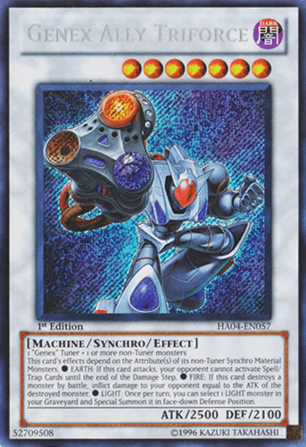 Genex Ally Triforce - HA04-EN057 Secret Rare Unlimited