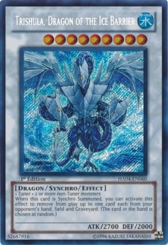 Trishula, Dragon of the Ice Barrier - HA04-EN060 Secret Rare Unlimited