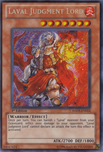 Laval Judgment Lord - HA05-EN014 Secret Rare Unlimited