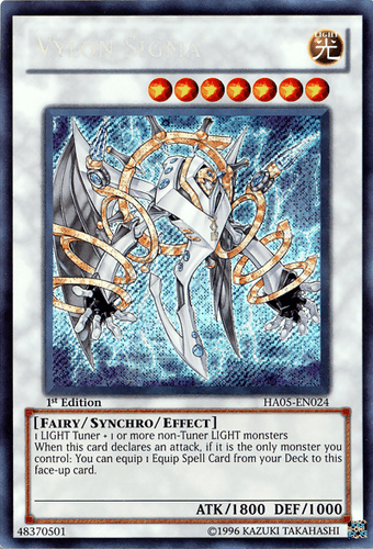 Vylon Sigma - HA05-EN024 Secret Rare Unlimited
