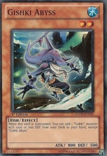 Gishki Abyss - HA05-EN031 Super Rare 1st Edition