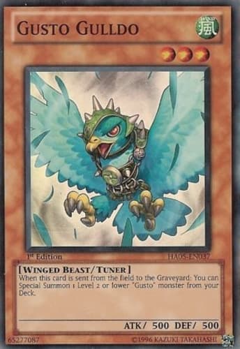 Gusto Gulldo - HA05-EN037 Super Rare Unlimited