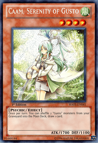 Caam, Serenity of Gusto - HA05-EN041 Secret Rare Unlimited