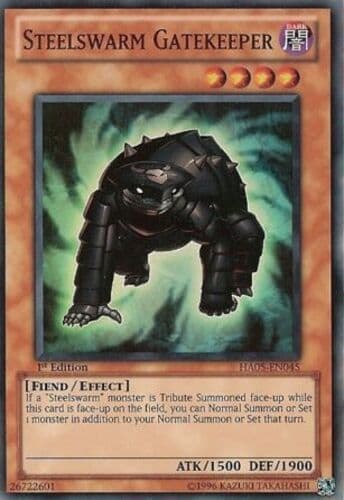 Steelswarm Gatekeeper - HA05-EN045 Super Rare 1st Edition