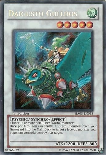 Daigusto Gulldos - HA05-EN053 Secret Rare 1st Edition
