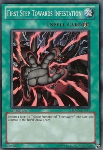 First Step Towards Infestation - HA05-EN057 Super Rare 1st Edition
