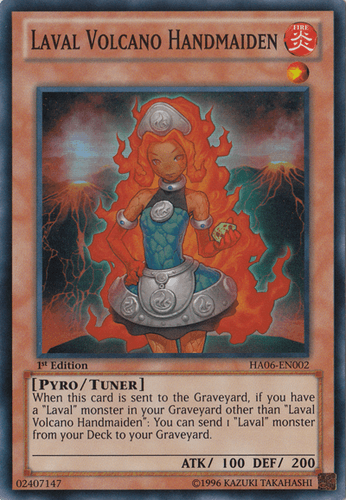 Laval Volcano Handmaiden - HA06-EN002 Super Rare Unlimited