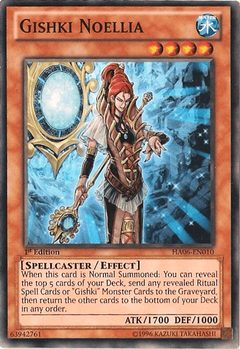 Gishki Noellia - HA06-EN010 Super Rare 1st Edition