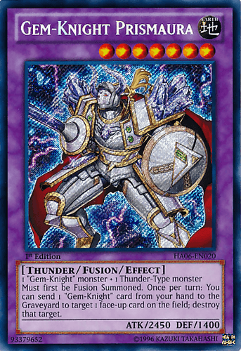 Gem-Knight Prismaura - HA06-EN020 Secret Rare 1st Edition