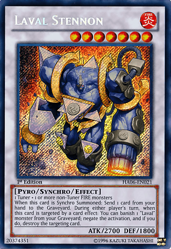 Laval Stennon - HA06-EN021 Secret Rare 1st Edition