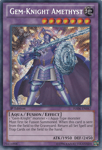 Gem-Knight Amethyst - HA06-EN047 Secret Rare Unlimited