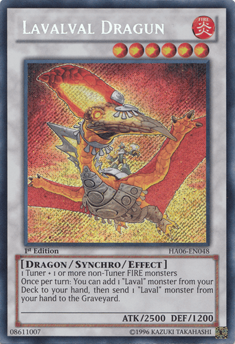 Lavalval Dragun - HA06-EN048 Secret Rare 1st Edition
