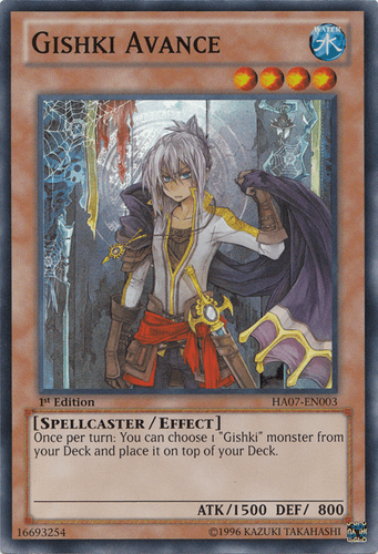 Gishki Avance - HA07-EN003 Super Rare 1st Edition