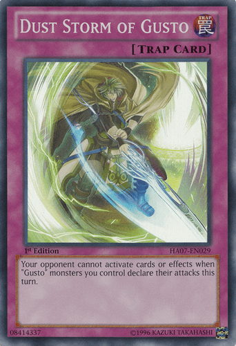Dust Storm of Gusto - HA07-EN029 Super Rare Unlimited