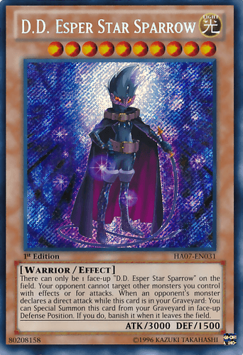 D.D. Esper Star Sparrow - HA07-EN031 Secret Rare Unlimited