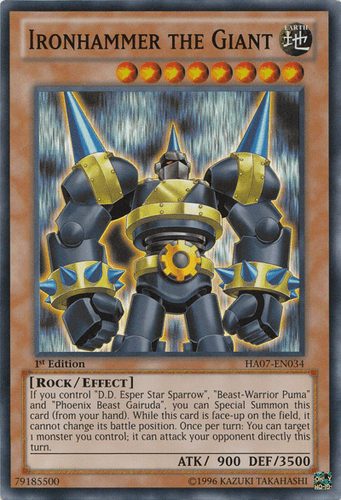 Ironhammer the Giant - HA07-EN034 Super Rare 1st Edition