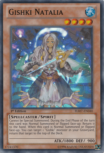 Gishki Natalia - HA07-EN040 Super Rare 1st Edition