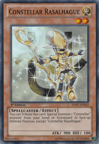 Constellar Rasalhague - HA07-EN042 Super Rare 1st Edition