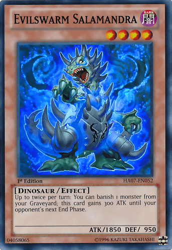 Evilswarm Salamandra - HA07-EN052 Super Rare 1st Edition