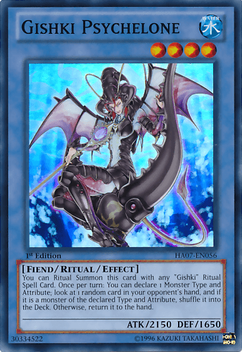 Gishki Psychelone - HA07-EN056 Super Rare 1st Edition