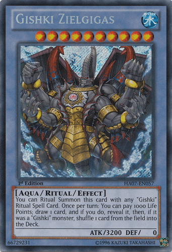 Gishki Zielgigas - HA07-EN057 Secret Rare 1st Edition