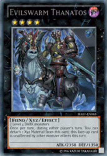 Evilswarm Thanatos - HA07-EN063 Secret Rare 1st Edition