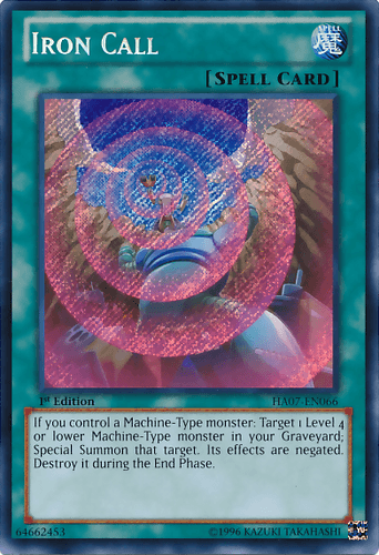 Iron Call - HA07-EN066 Secret Rare 1st Edition