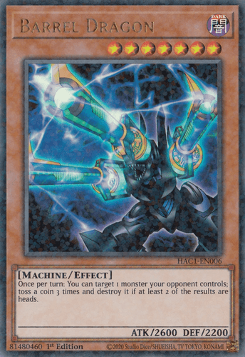 Barrel Dragon - HAC1-EN006 Duel Terminal Technology Ultra Rare 1st Edition