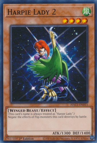 Harpie Lady 2 - HAC1-EN011 Duel Terminal Technology Common 1st Edition