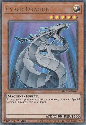 Cyber Dragon - HAC1-EN014 Duel Terminal Technology Ultra Rare 1st Edition